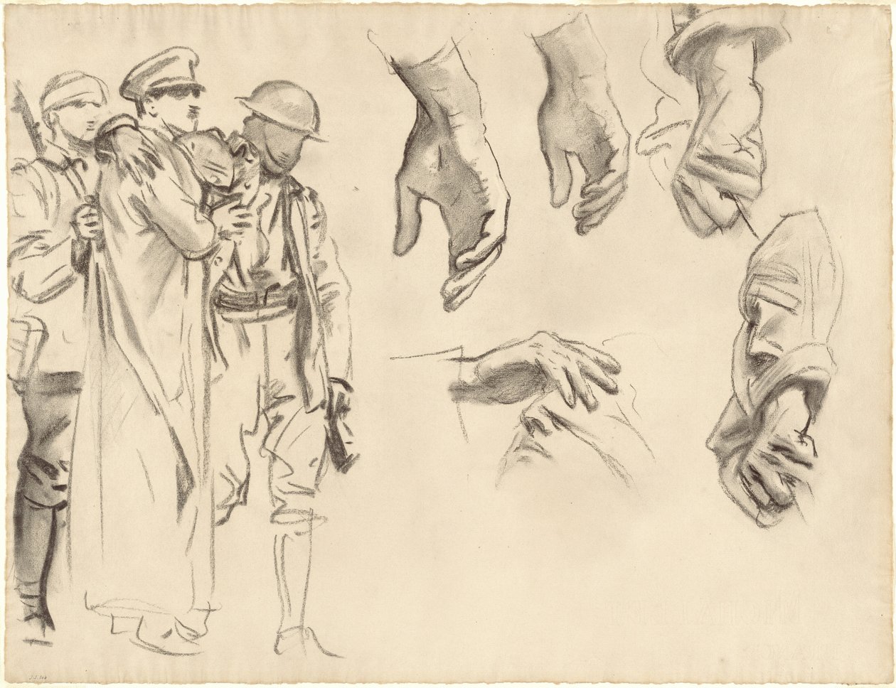 ガス化のための研究、1918-1919年。 作： ジョン・シンガー・サージェント