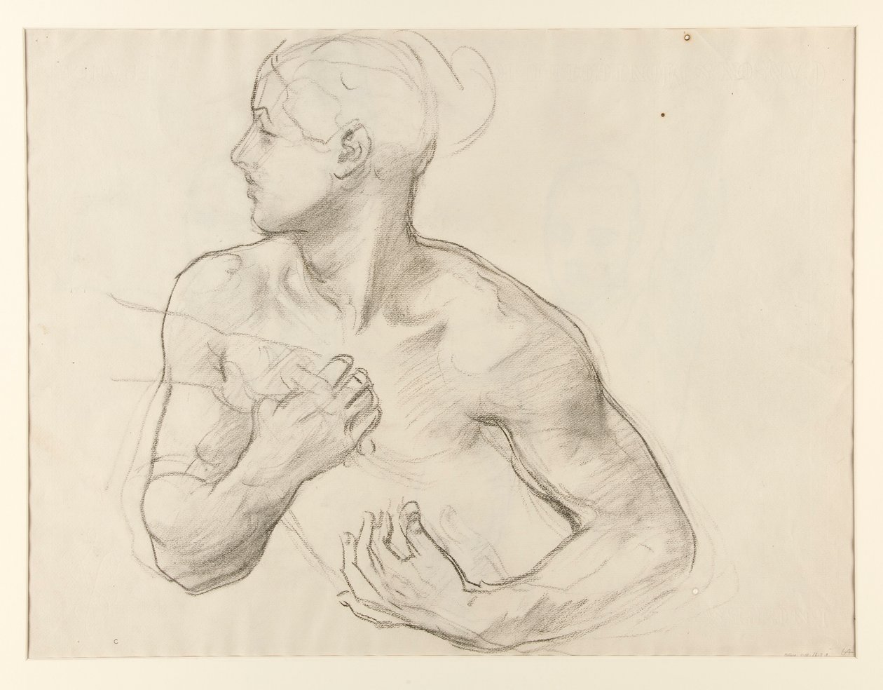 Study of Clytemnestra for Orestes Pursued by the Furies、壁画、階段、ミュージアム オブ ファイン アーツ、ボストン 作： ジョン・シンガー・サージェント