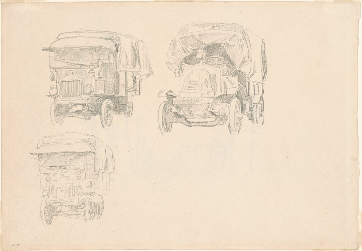 1918年、トラック[レクトー]。 作： ジョン・シンガー・サージェント