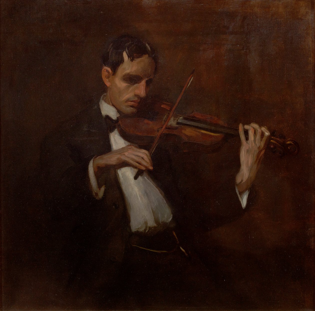 Violinista - Will Bradner (óleo sobre tela) 作： ジョン・フレンチ・スローン