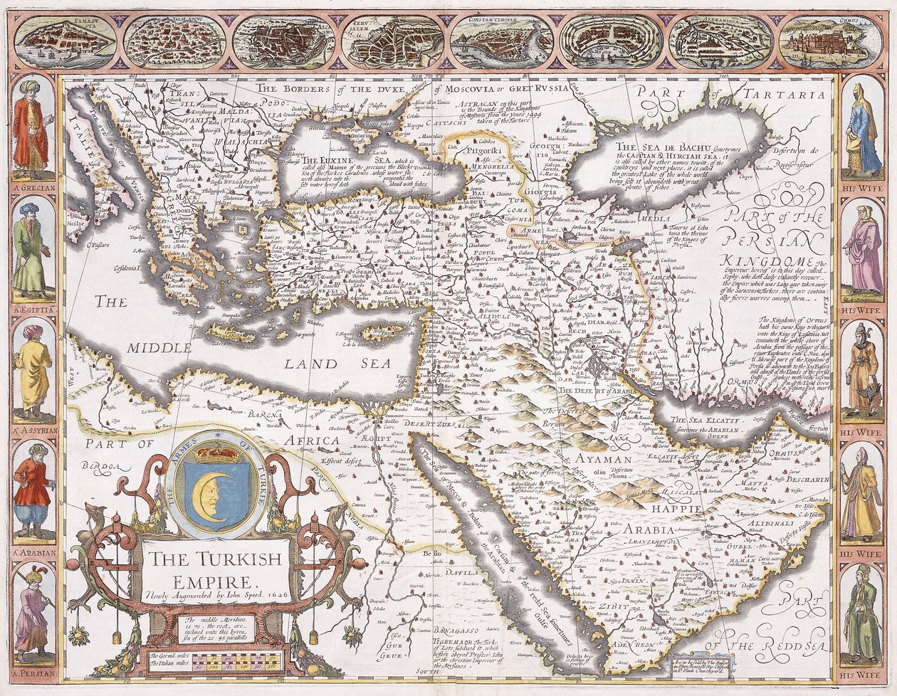 トルコ帝国、1626 作： ジョン・スピード