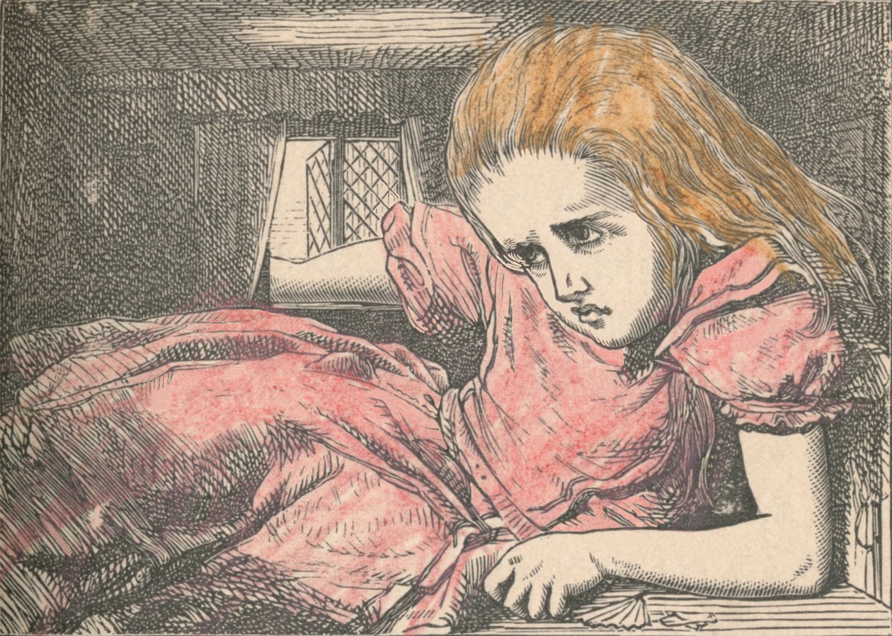 アリス、彼女が大きくなるにつれて、1889 作： ジョン・テニエル