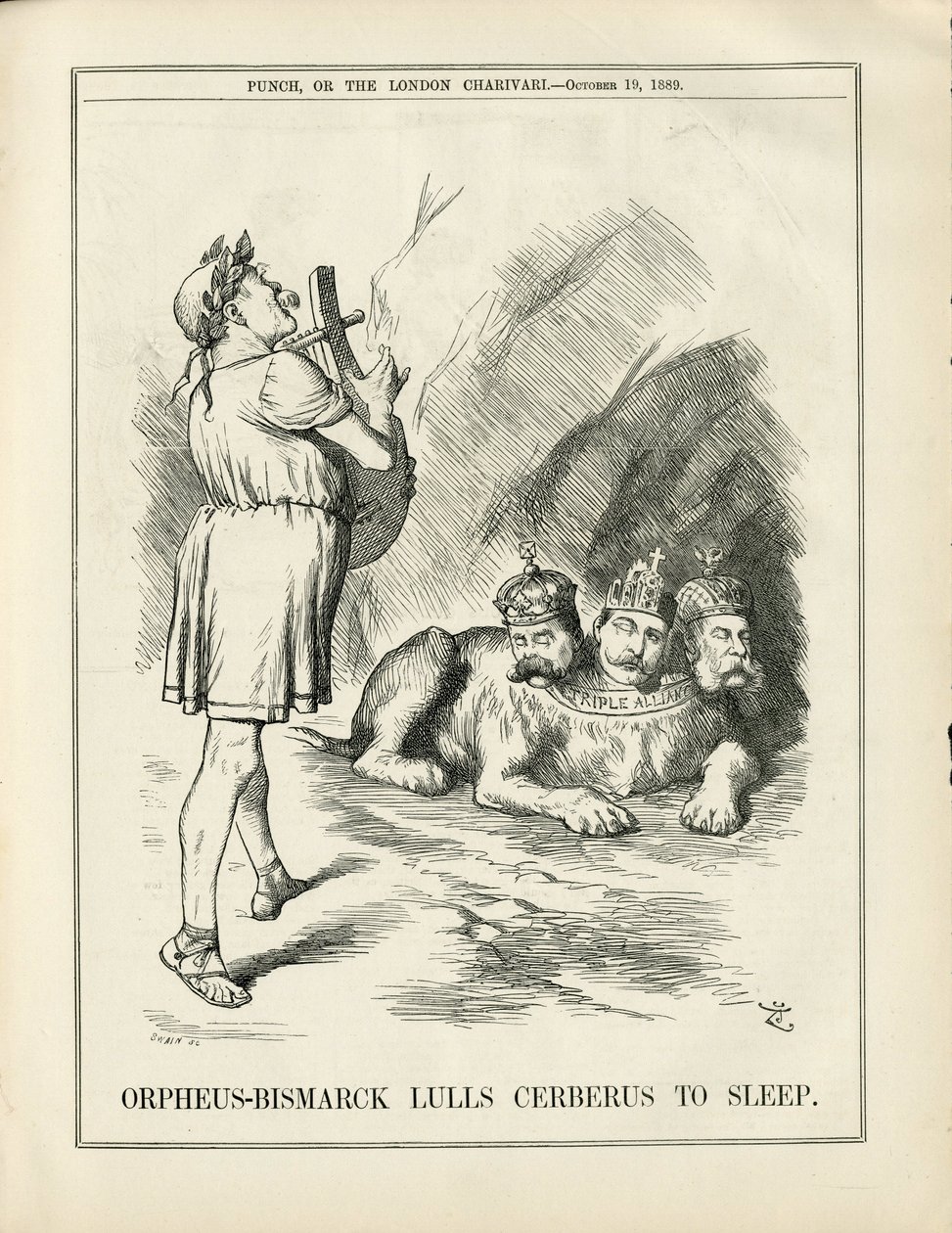 Punch』に掲載されたジョン・テニエル（1820-1914）のイラスト 作： ジョン・テニエル