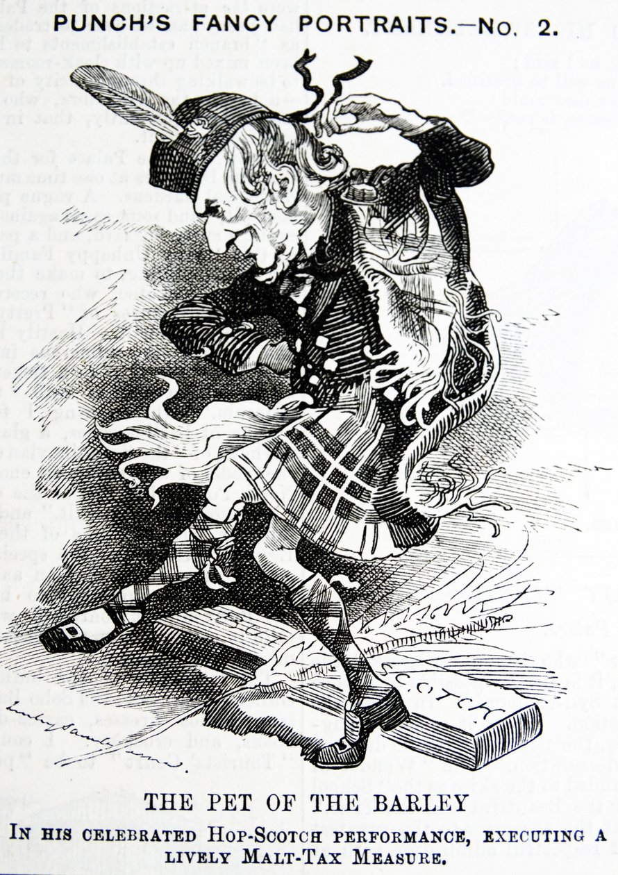 William Ewart Gladstoneを描いた政治風刺。 作： ジョン・テニエル