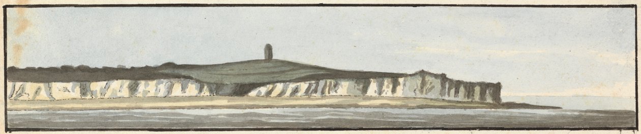 The South Foreland (1 つの台紙に描かれた 3 つの絵のうちの 1 つ) 作： ジョン・トーマス・セール