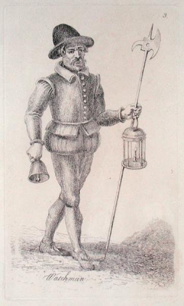 ウォッチマン（1680年頃）（銅版画 作： ジョン・トーマス・スミス