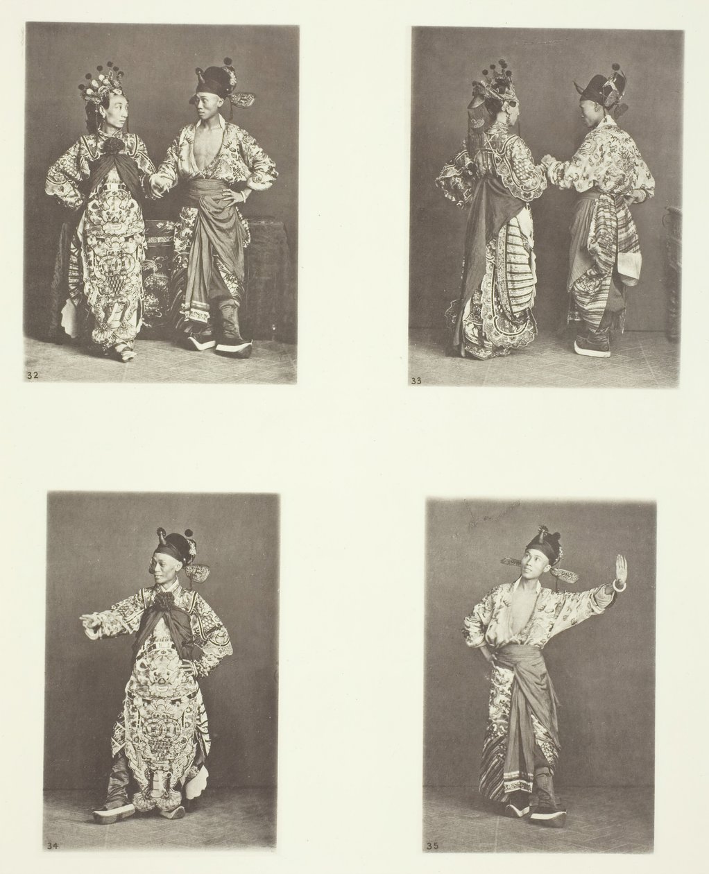俳優、古代の結婚衣装、俳優、古代の結婚衣装、古代のコスチューム、1868年頃。 作： ジョン・トムソン