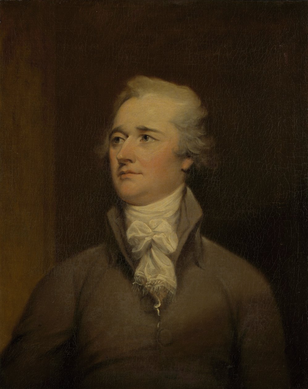 アレクサンダー・ハミルトン (1757-1804) 作： ジョン・トランブル