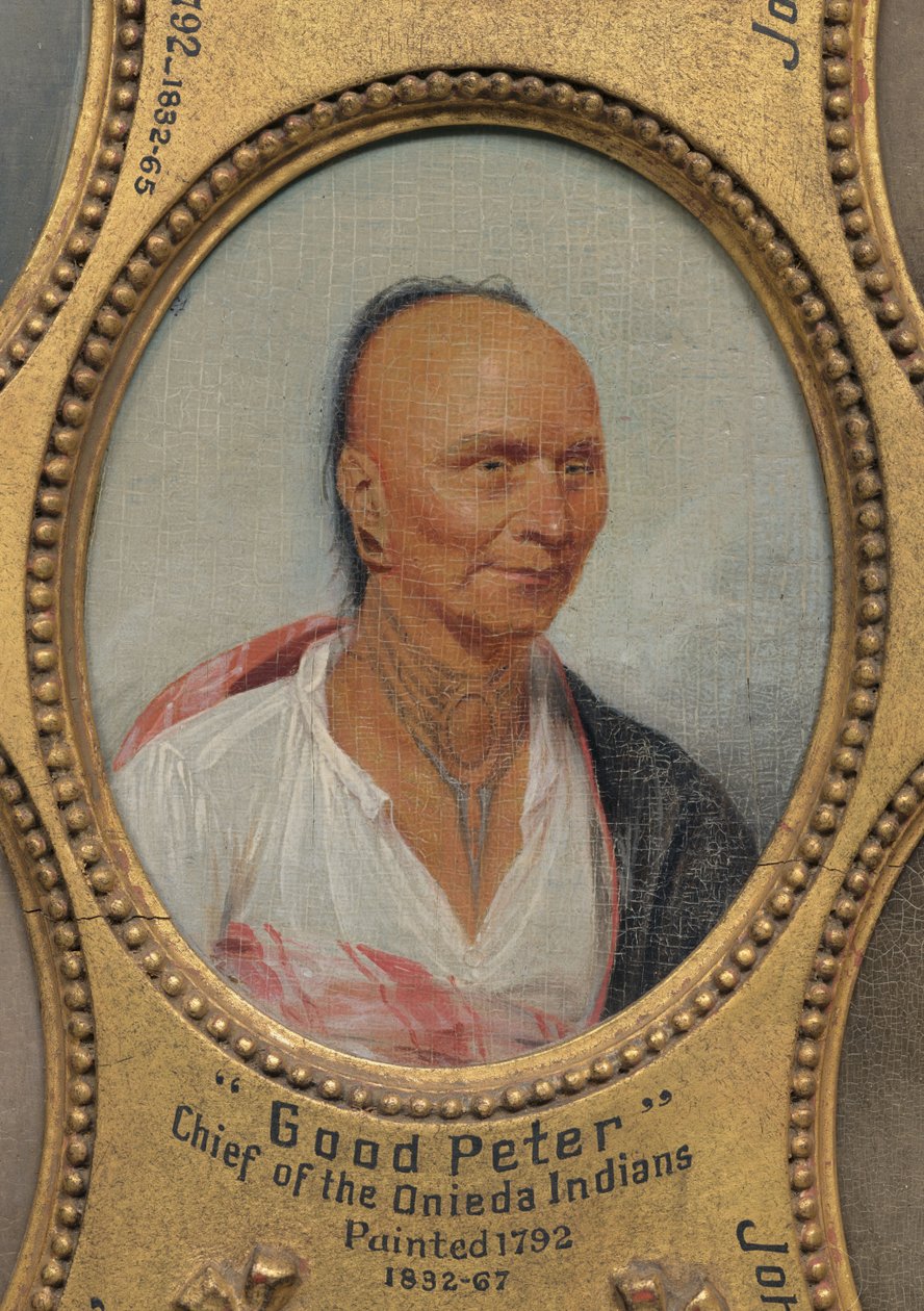 „Guter Peter“, Häuptling der Oneida-Indianer (ca. 1717-1793) 作： ジョン・トランブル