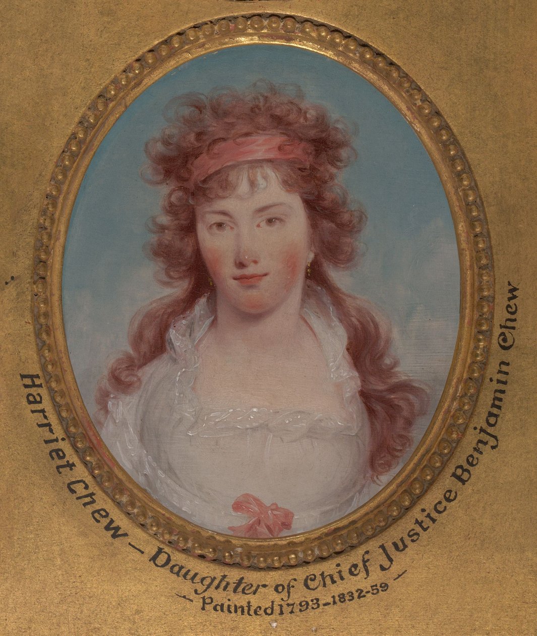 Harriet Chew (später Harriet Chew Carroll, 1775–1861) 作： ジョン・トランブル