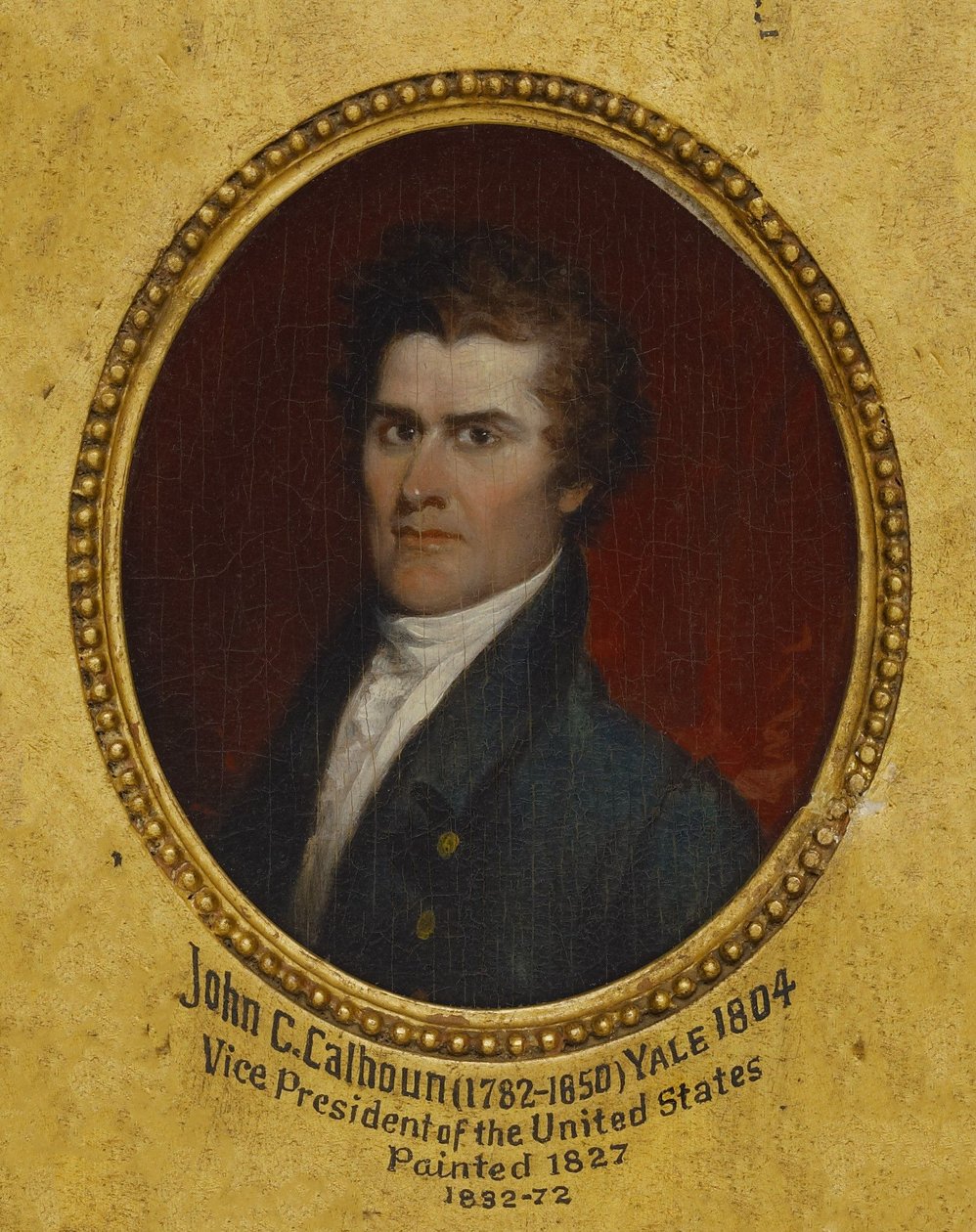 ジョン・コールドウェル・カルフーン（1782年～1850年）、文学士（B.A.）1804年、法学博士（LL.D.）1822年 作： ジョン・トランブル