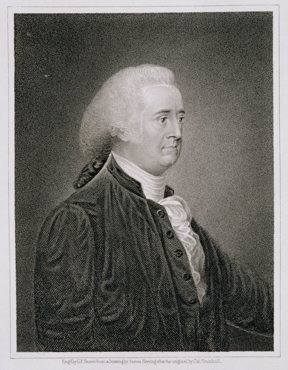 ジョン・ラトリッジ（1739-1800）、ジェームズ・ヘリング（1794-1867）の原画を描いた後、GFストーム（fl.c.1834）によって彫刻 作： ジョン・トランブル