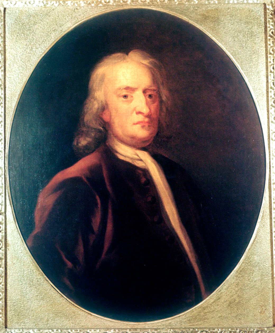 アイザック・ニュートン、イギリスの数学者、天文学者、物理学者、1725年頃 作： ジョン・ヴァンダーバンク