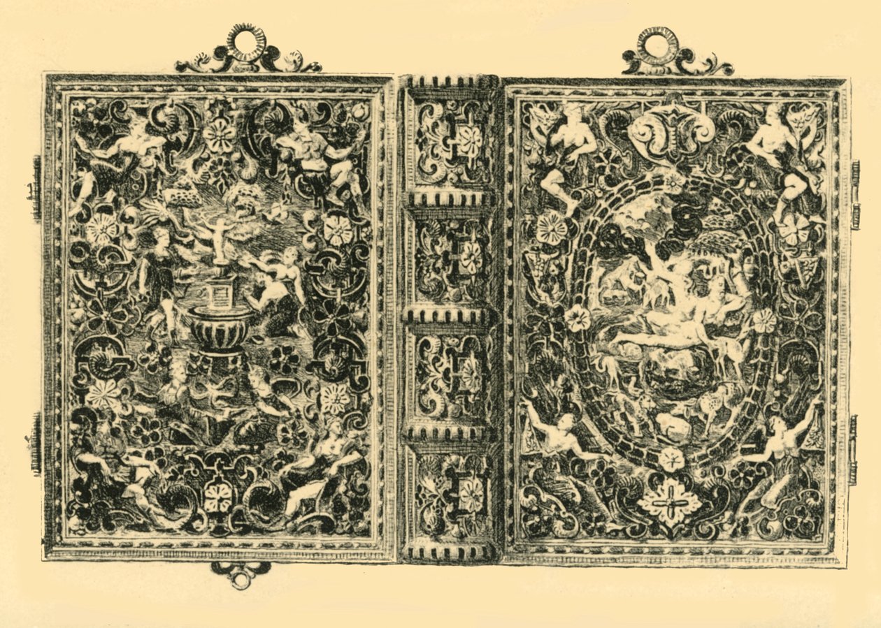 金の本の表紙、19世紀、1881年。 作： ジョン・ワトキンス