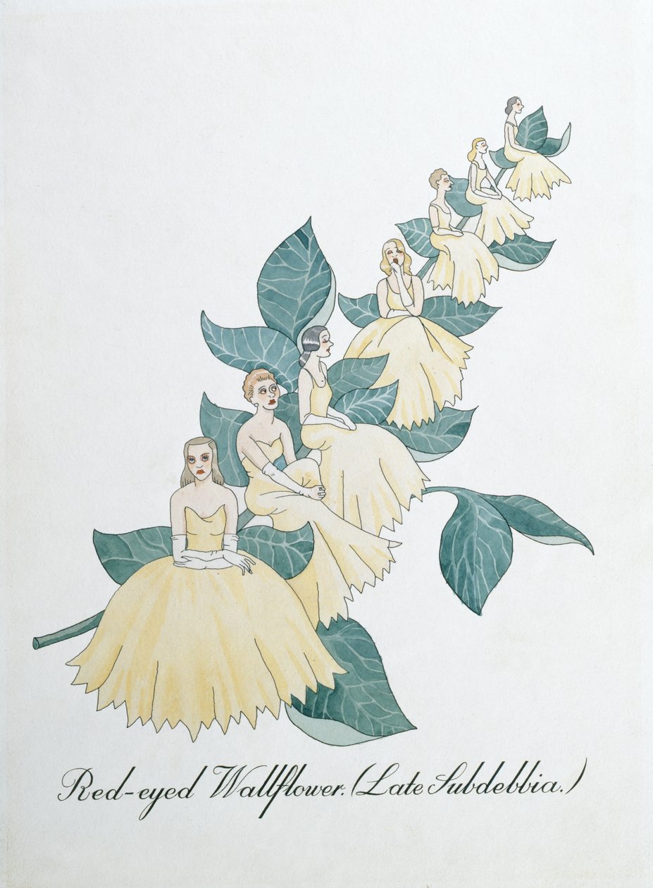 レッドアイド ウォールフラワー (Late Subdebbia)、ジョン ウィアー作「The Bogus Book of Botany」の挿絵 作： ジョンウィアー