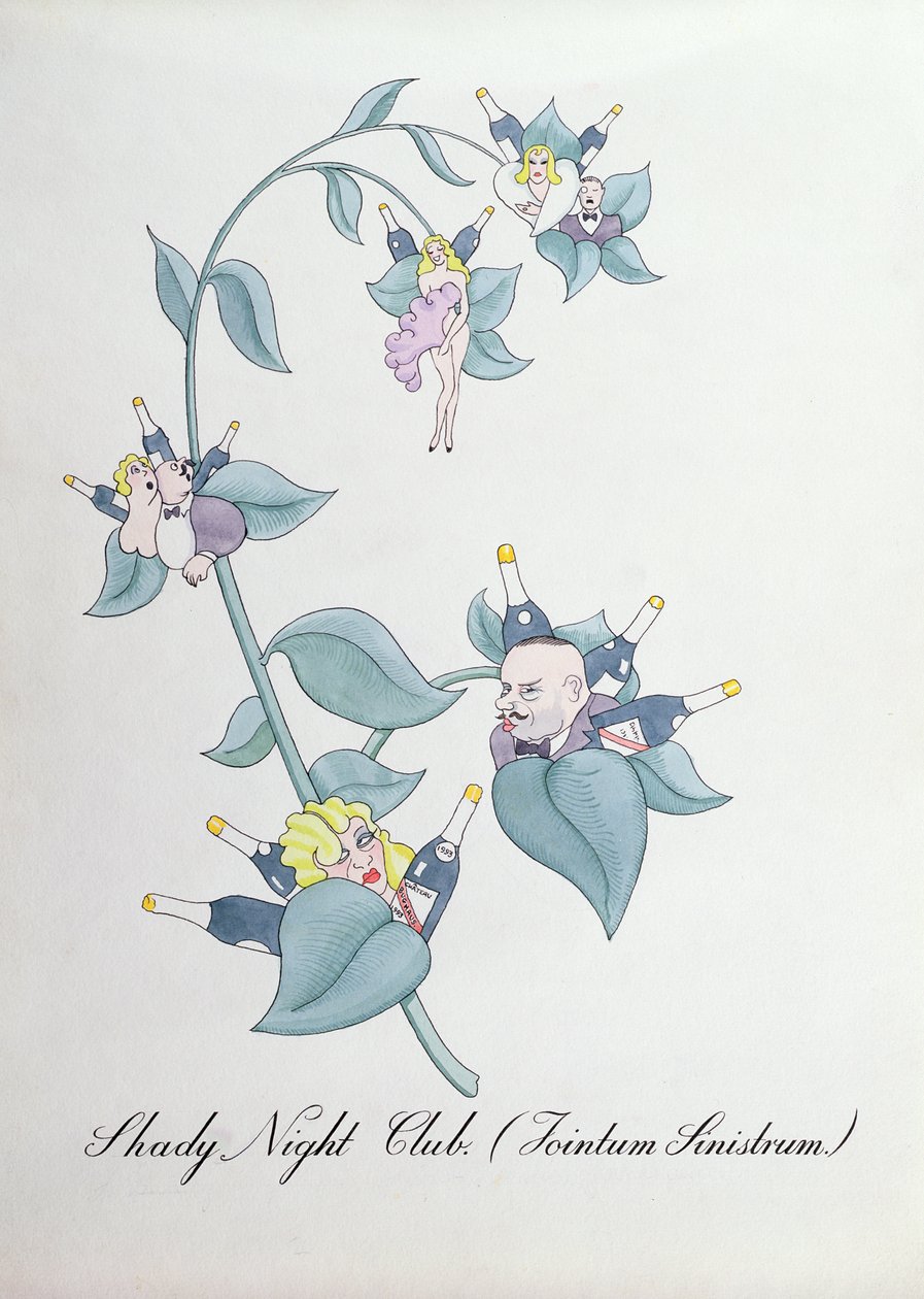 シェイディ ナイト クラブ (Jointum Sinistrum.) ジョン ウィアーによる「The Bogus Book of Botany」のイラスト 作： ジョンウィアー