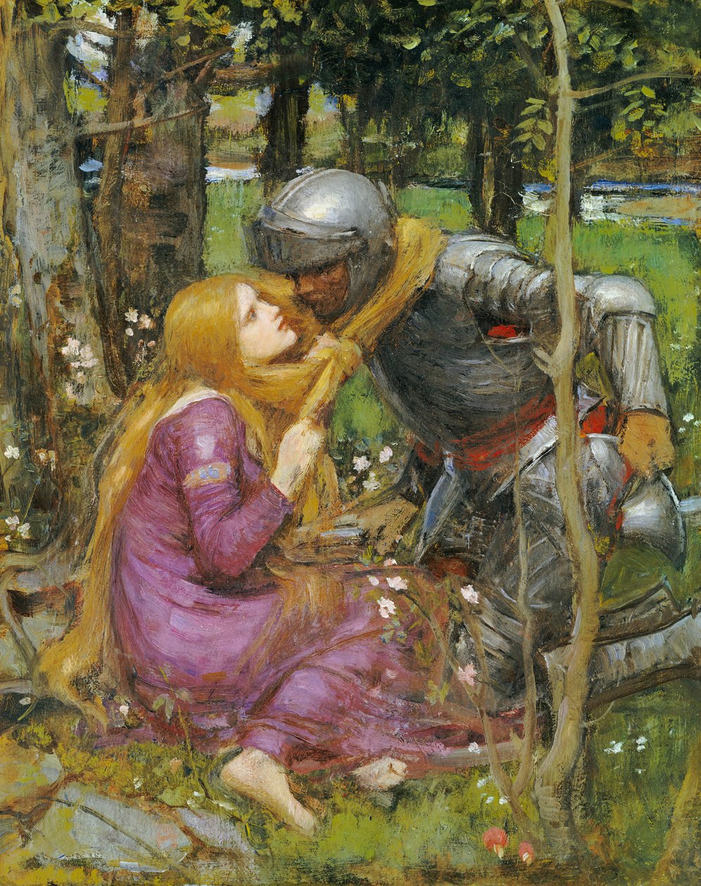 「La Belle Dame sans Merci」の研究、1893年 作： ジョン・ウィリアム・ウォーターハウス