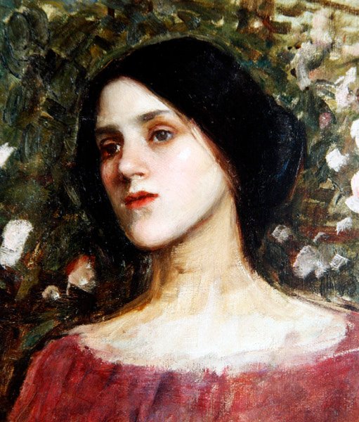 薔薇の塔」1910年頃（油彩・キャンバス） 作： ジョン・ウィリアム・ウォーターハウス