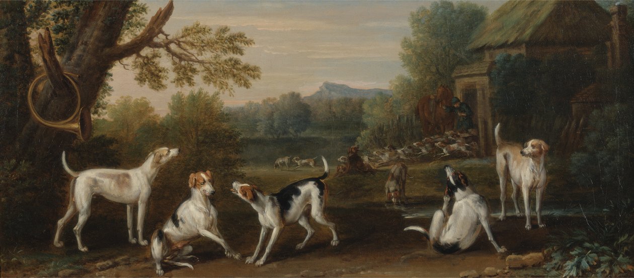 猟犬の解放、1765年頃 作： ジョン・ウートン