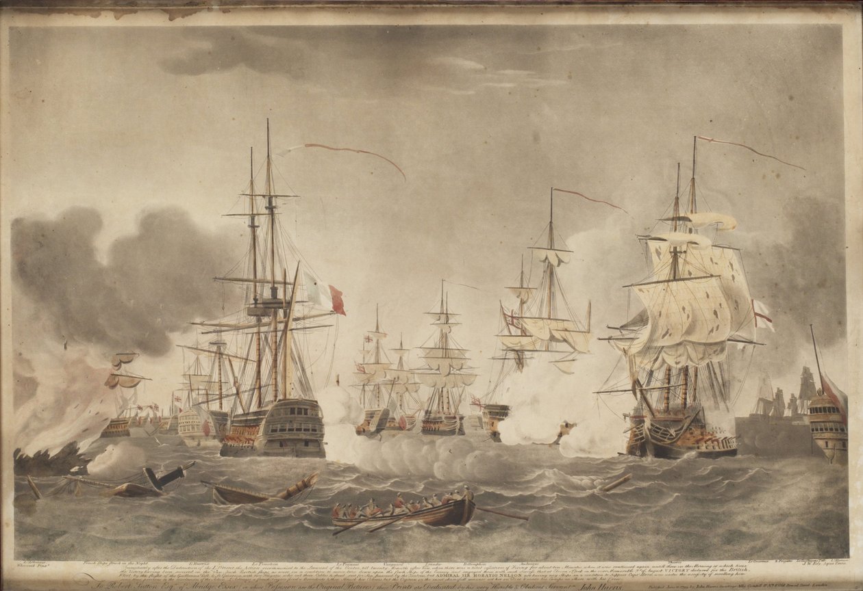 ナイル川の戦い、c。 1800 作： ジョン・ウィリアム・エディ