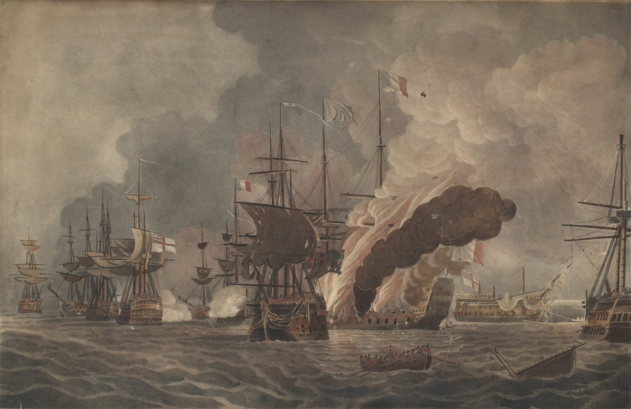 ナイル川の戦い、c。 1800 作： ジョン・ウィリアム・エディ