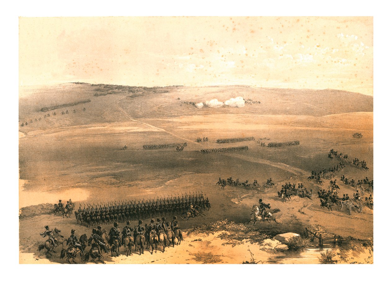「ブルガナク高地の騎兵事件 - 最初の銃... 1854」、1855。 作： ジョナサン・ニーダム