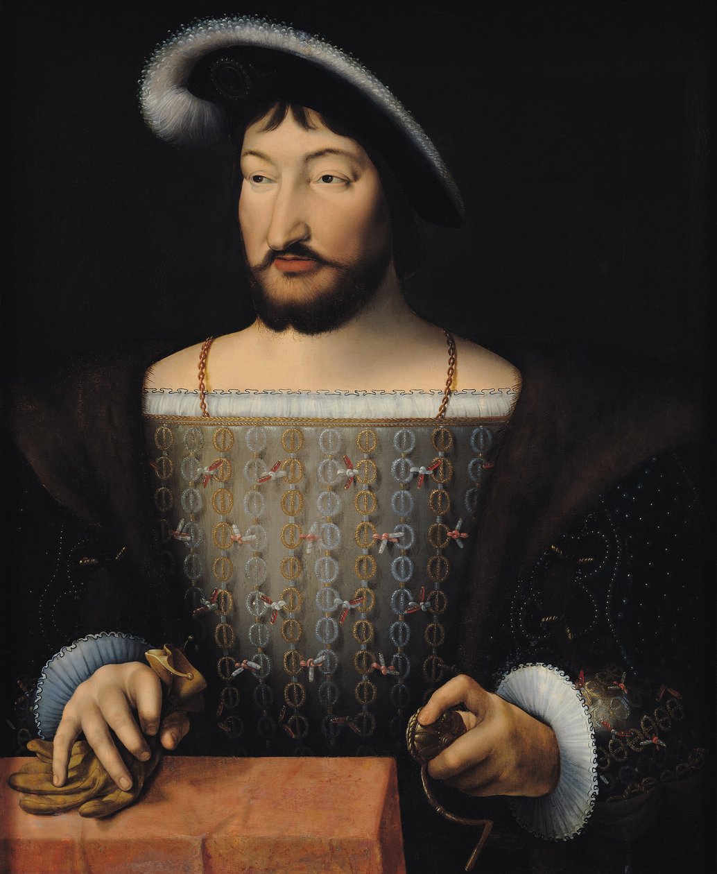 フランシスI（1497-1547） 作： ヨース・ファン・クレーベ