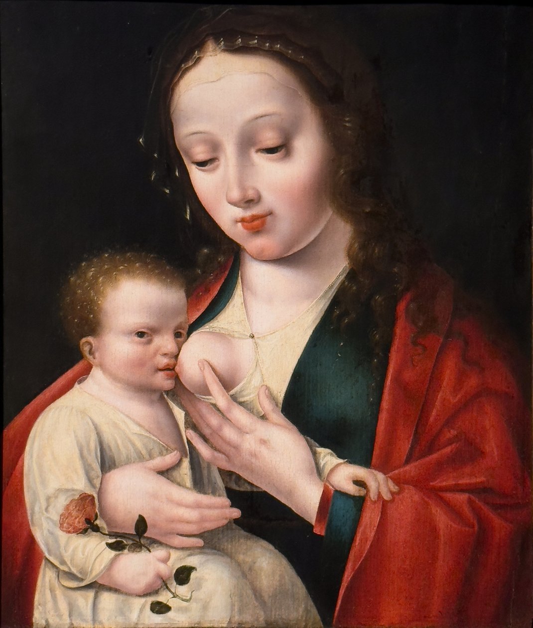 ラ・ヴィエルジュ・アレタント・ラン・ファント 16世紀前半 テンペラ・木 作： Joos van (後) Cleve