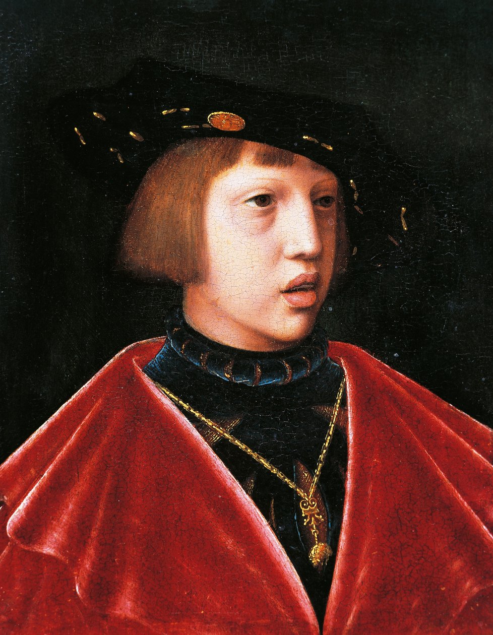 子供の頃のチャールズ5世の肖像（ゲント 作： Joos van（attr。To）Cleve