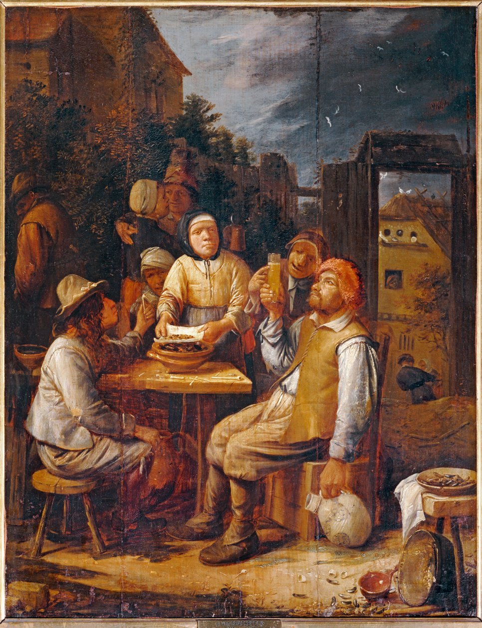 Les Mangeurs de moules - ムール貝を食べる人たち... 作： ジョース・ファン・クレーズベック