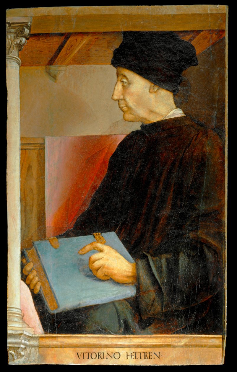 ヴィットリーノ・ダ・フェルトレ イタリアの人文主義者、教師... 作： ヨース・ファン・ゲント (fl.1460-75)