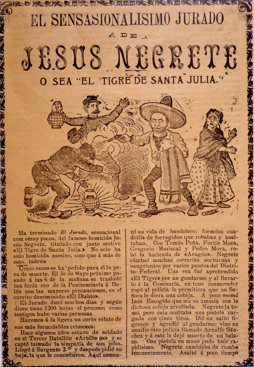 A Sensacional Trama de Jesús Black, também conhecido como O Tigre de Santa Júlia 作： ホセ・グアダルーペ・ポサダ