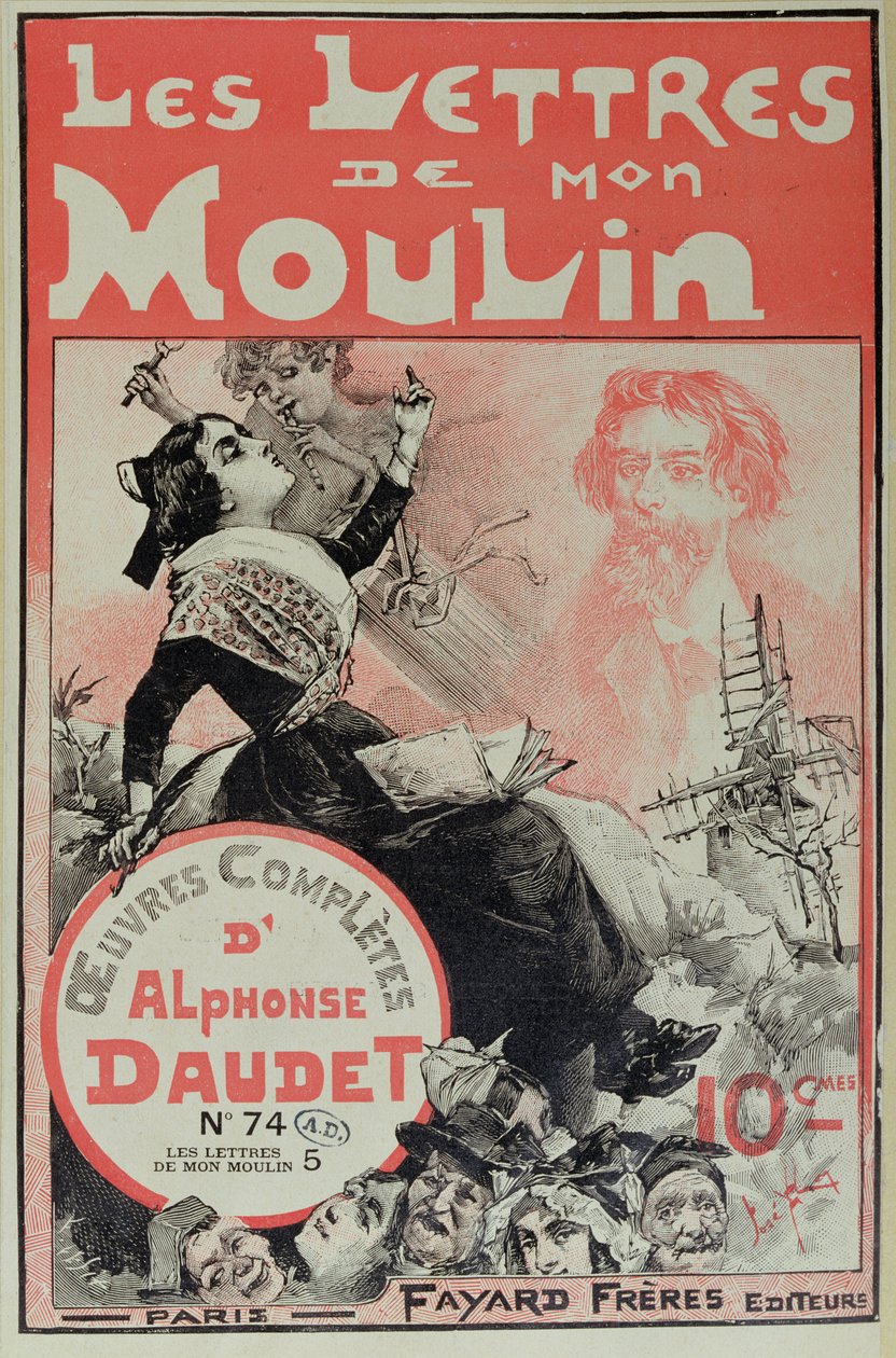 アルフォンスドーデ作「Les Lettres de Mon Moulin」の表紙（1840〜97年） 作： ホセ・ロイ