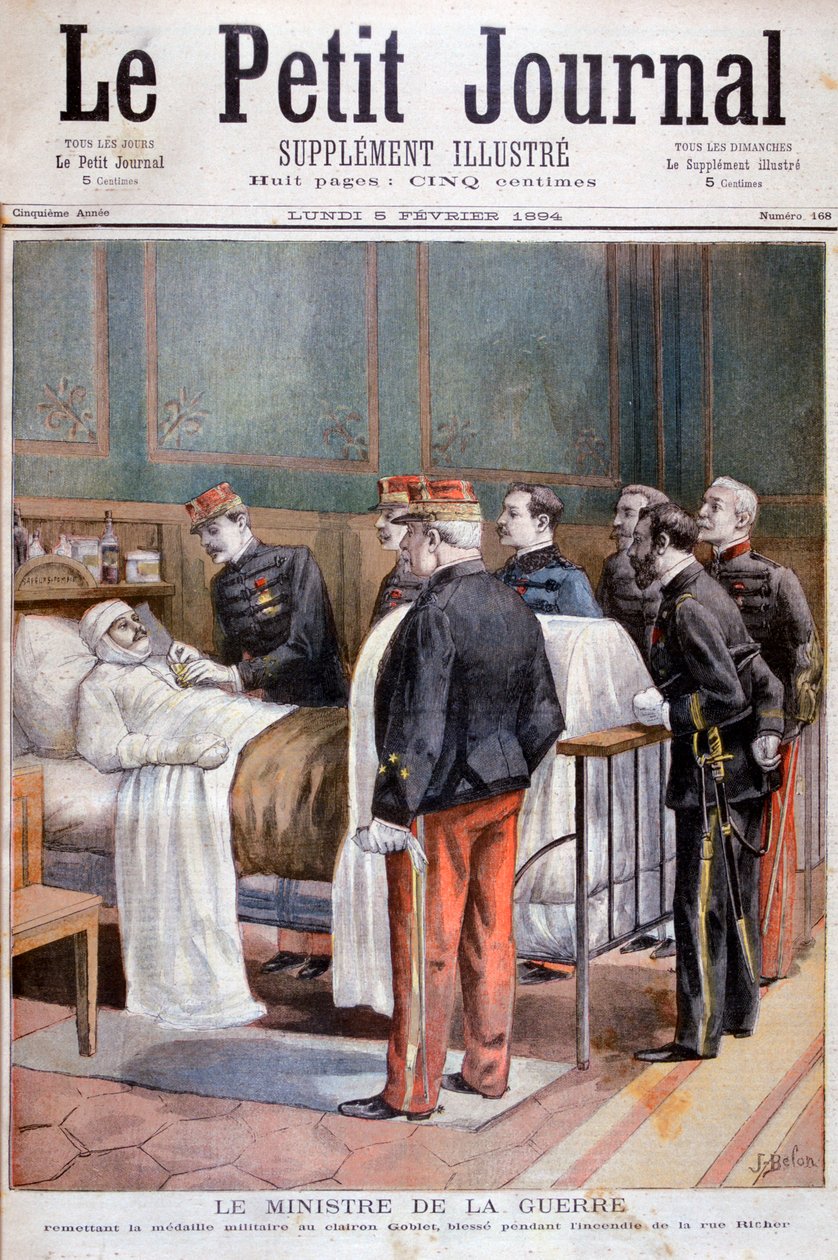 1894年に軍事装飾を施したフランスの戦争大臣 作： ホセ・ベロン