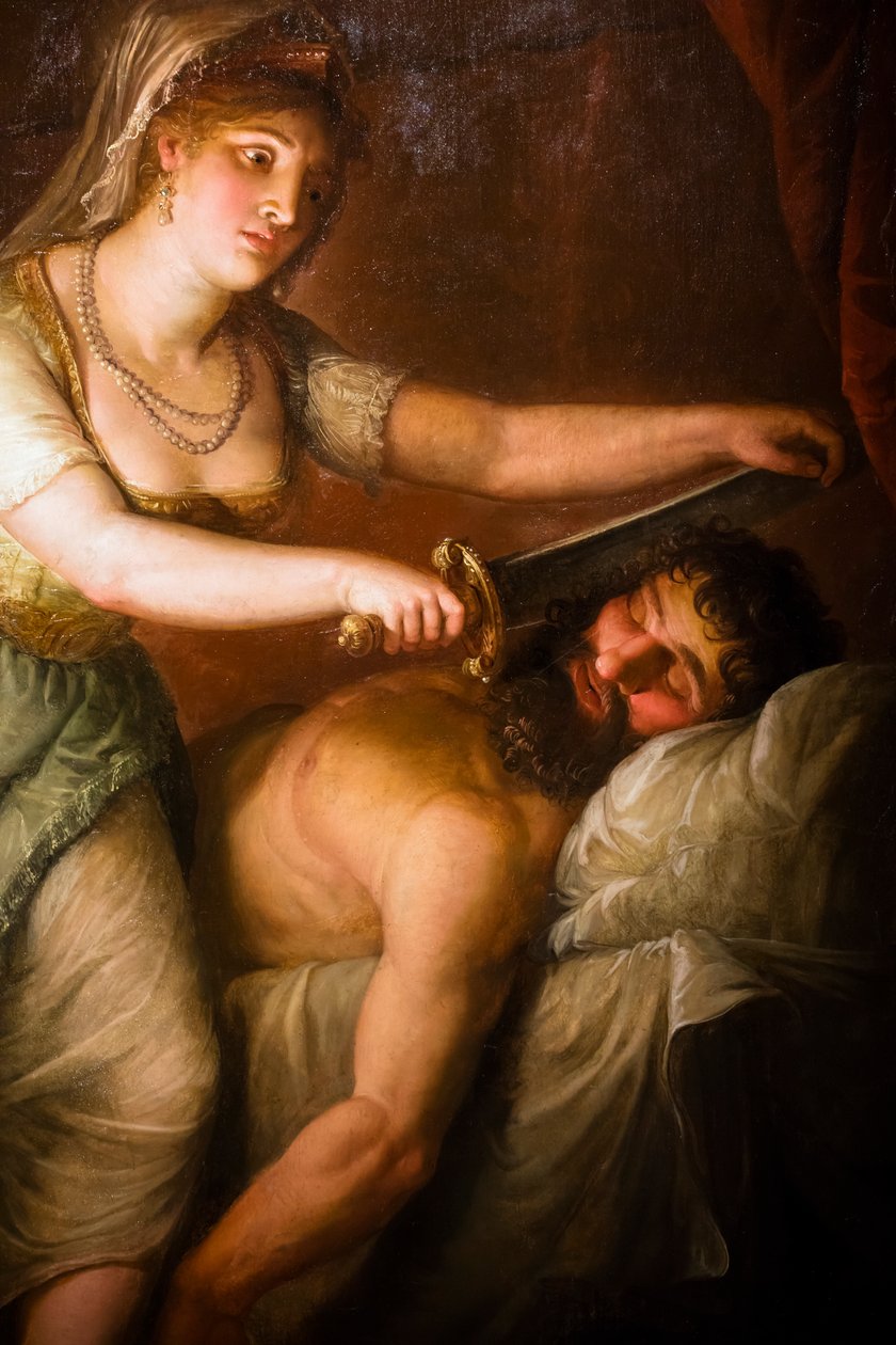 ユディトとホロフェルネス、詳細、1790-1800年頃（油彩・カンヴァス） 作： Jose Bernat Flaugier