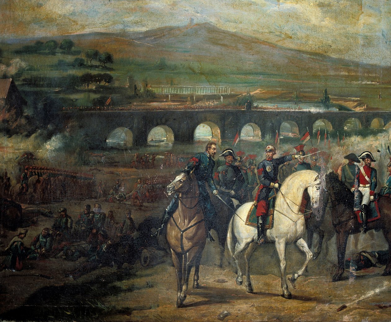 1868年9月20日、コルドバ近郊のアルコレアの戦い 作： ホセ・マリア・ロドリゲス・デ・ロサダ