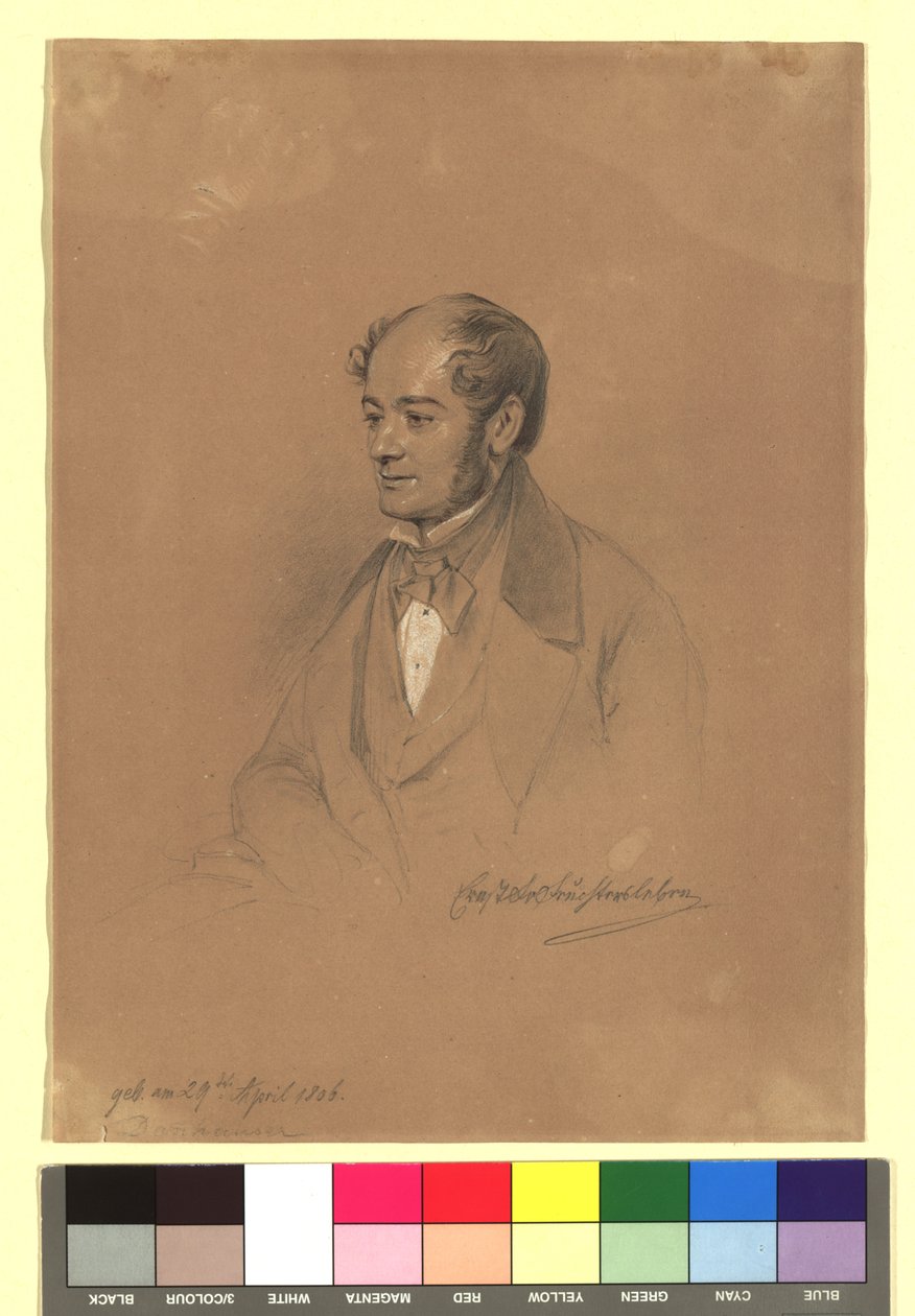 エルンスト・フライヘル・フォン・フォイヒタースレーベン (1806-1849)、医師 作： ジョセフ・ダンハウザー