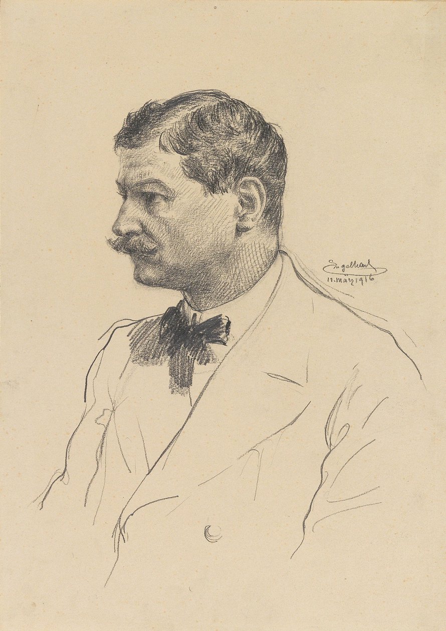 自画像、1916 年。 作： ジョゼフ・エンゲルハート