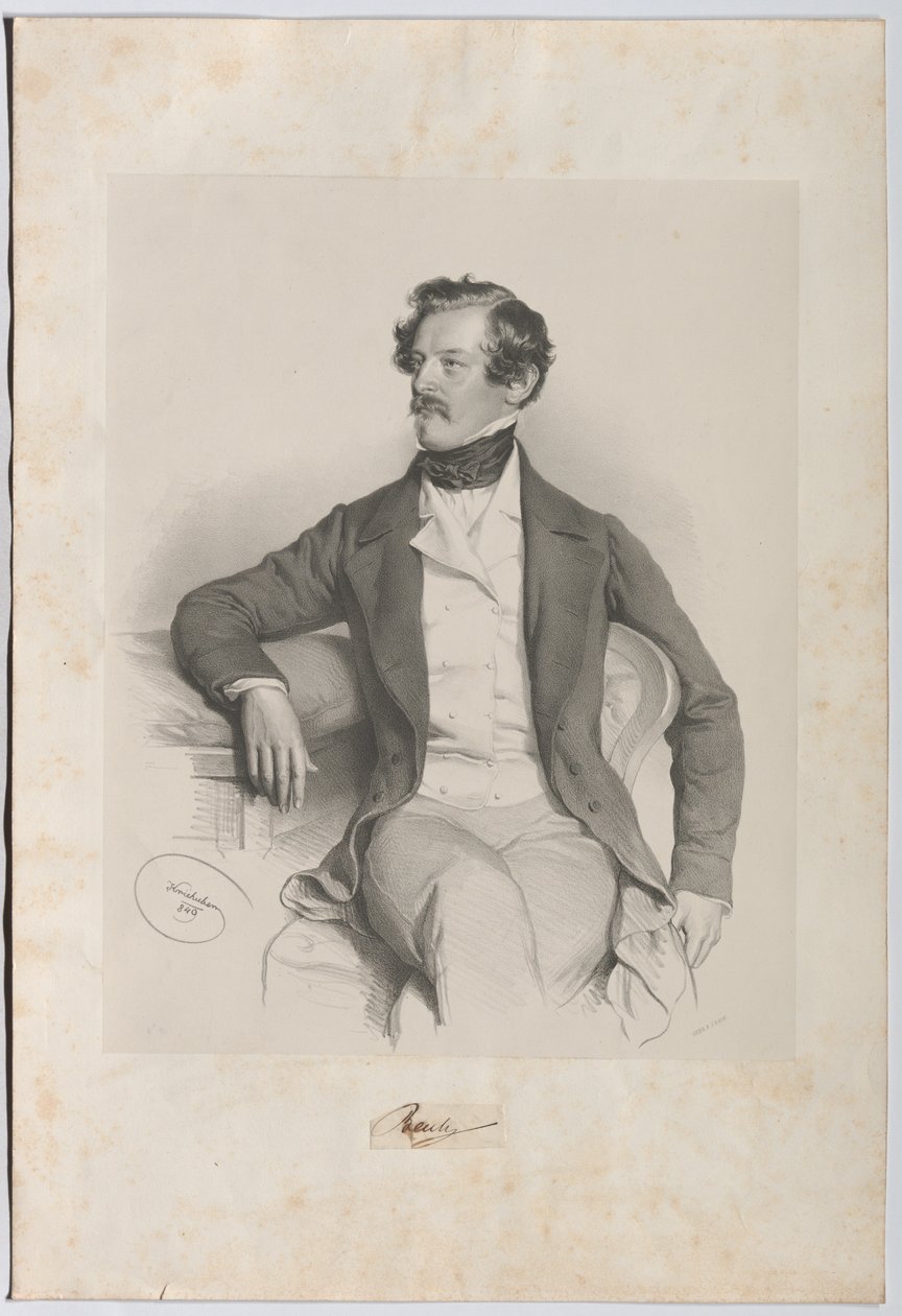 アレクサンダー・フリーハール・フォン・バッハ（1813-1893）、法学者、政治家 作： ヨーゼフ・クリフバー
