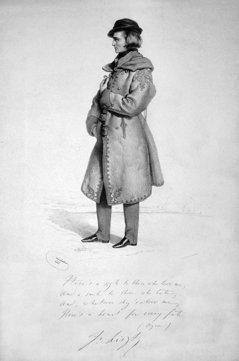 フランツ・リスト 1840 作： ヨーゼフ・クリフバー