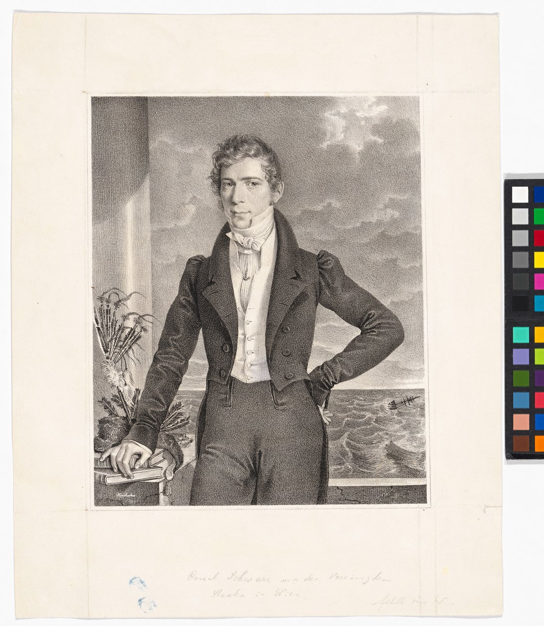 ヨハン・ゲオルク・シュヴァルツ（1800-1867、タバコ製品販売業者） 作： ヨーゼフ・クリフバー