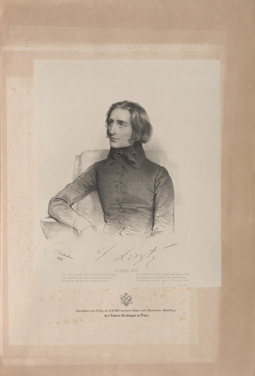 フランツ・リストの肖像 1811-1886, 1838.