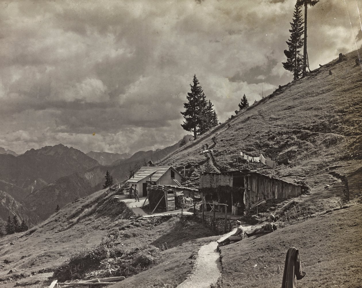 アルバム「Meine weltkriegs - Erinnerungen South-West Front (Carinthia, Italien, South Tyrol) (私の世界大戦-南西戦線の思い出（カリンシア、イタリア、トレンティーノ・アルト・アディジェ）1915/03/1915-12/11/1918 - Josef Zohles Wien ": アルジェリアの軍の兵舎 作： ヨーゼフ・ゾーレス