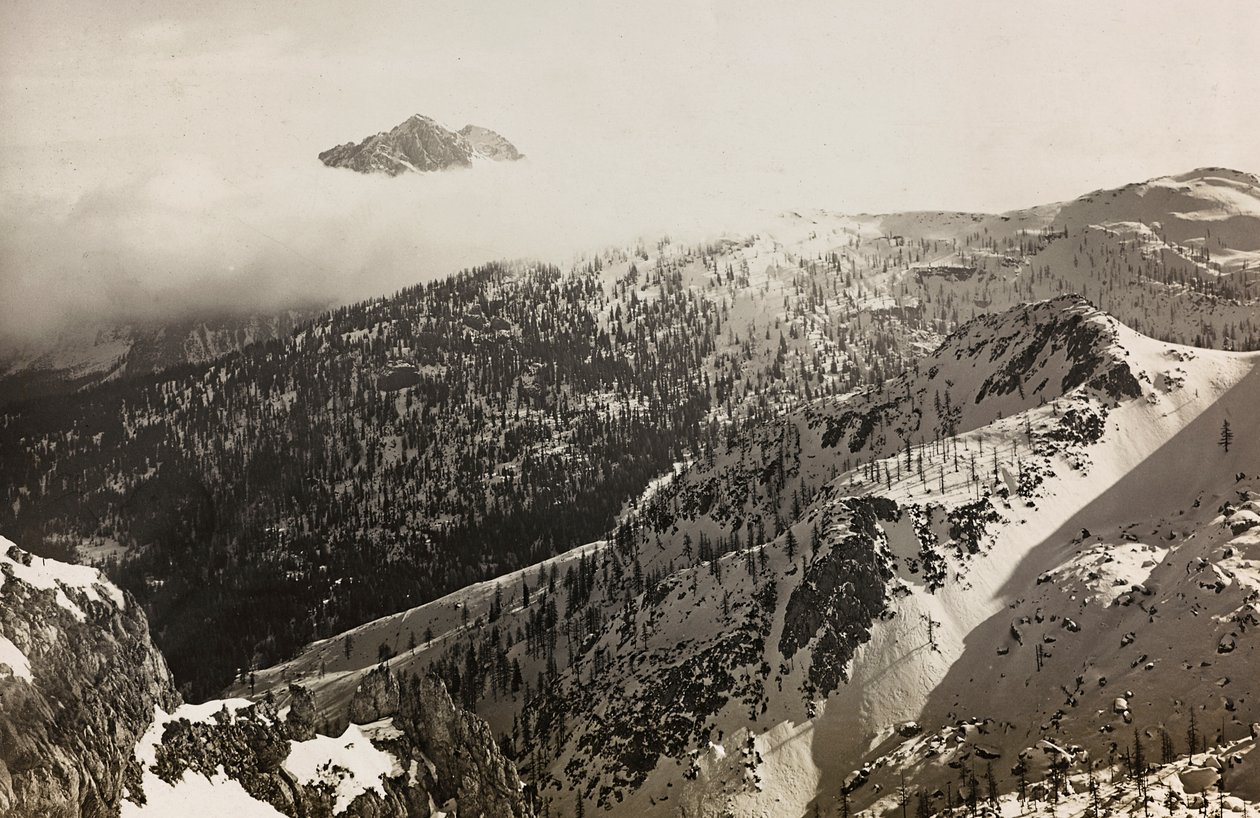 アルバム "Meine weltkriegs - Erinnerungen South-West Front (Carinthia, Italien, South Tyrol) (私の世界大戦-南西戦線の思い出（カリンシア、イタリア、トレンティーノ・アルト・アディジェ）1915/03/1931-12/11/1918 - Josef Zohles Wien ": アルプスの景色（モノクロ写真 作： ヨーゼフ・ゾーレス