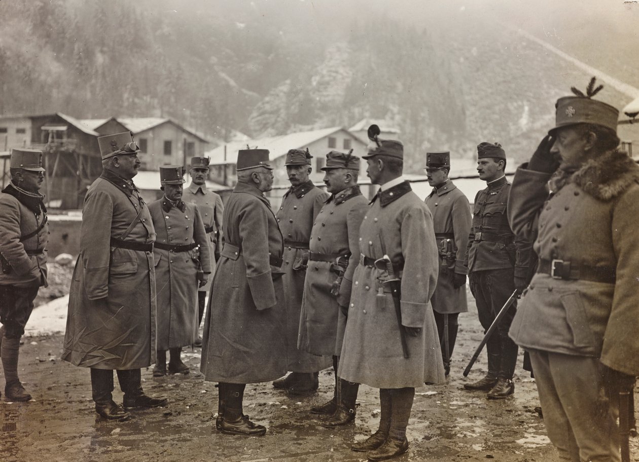 アルバム「Meine weltkriegs - Erinnerungen South-West Front (Carinthia, Italien, South Tyrol) (私の世界大戦-南西戦線の思い出（カリンシア、イタリア、トレンティーノ・アルト・アディジェ）1915/03/1931-12/11/1918 - Josef Zohles Wien ": 大公は
のフレデリック 作： ヨーゼフ・ゾーレス