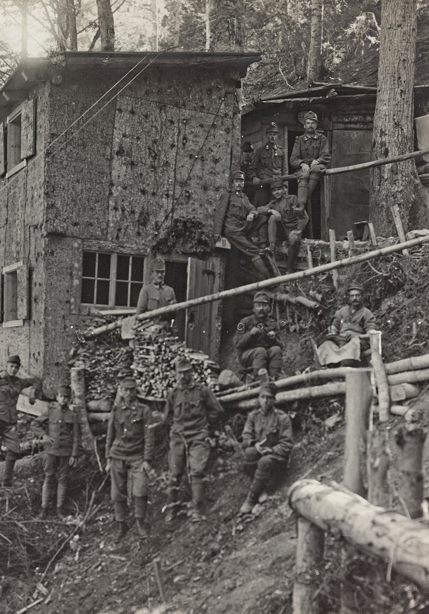 アルバム "Meine weltkriegs - Erinnerungen South-West Front (Carinthia, Italien, South Tyrol) (私の世界大戦-南西戦線の思い出（カリンシア、イタリア、トレンティーノ・アルト・アディジェ）1915/03/1931-12/11/1918 - Josef Zohles Wien ": 軍のキャンプ（モノクロ写真 作： ヨーゼフ・ゾーレス