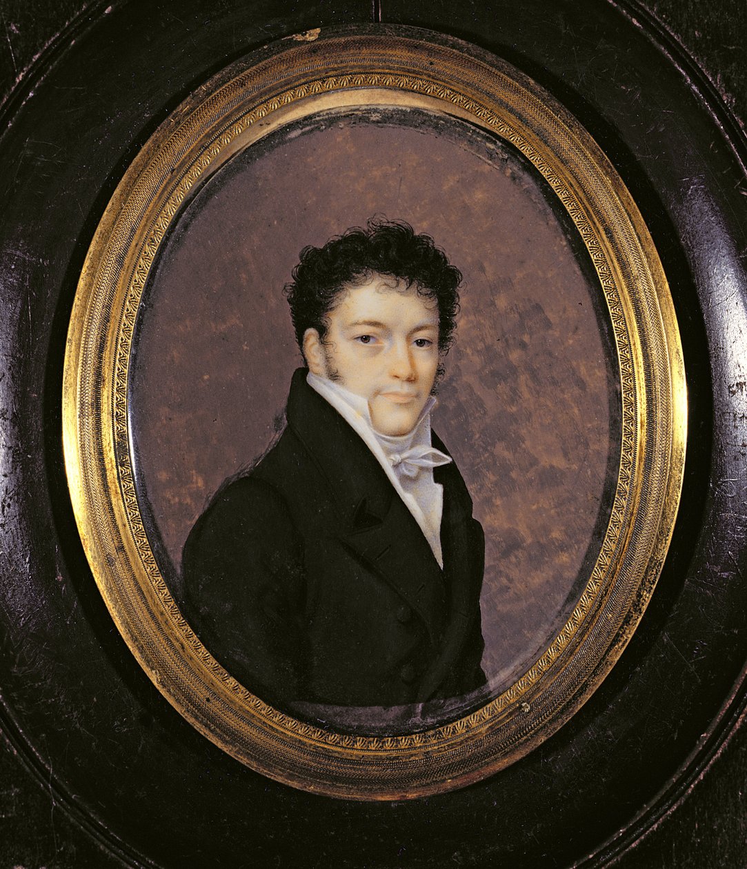 紳士の肖像ミニチュア、1811 作： ジョセフ・ボルデス