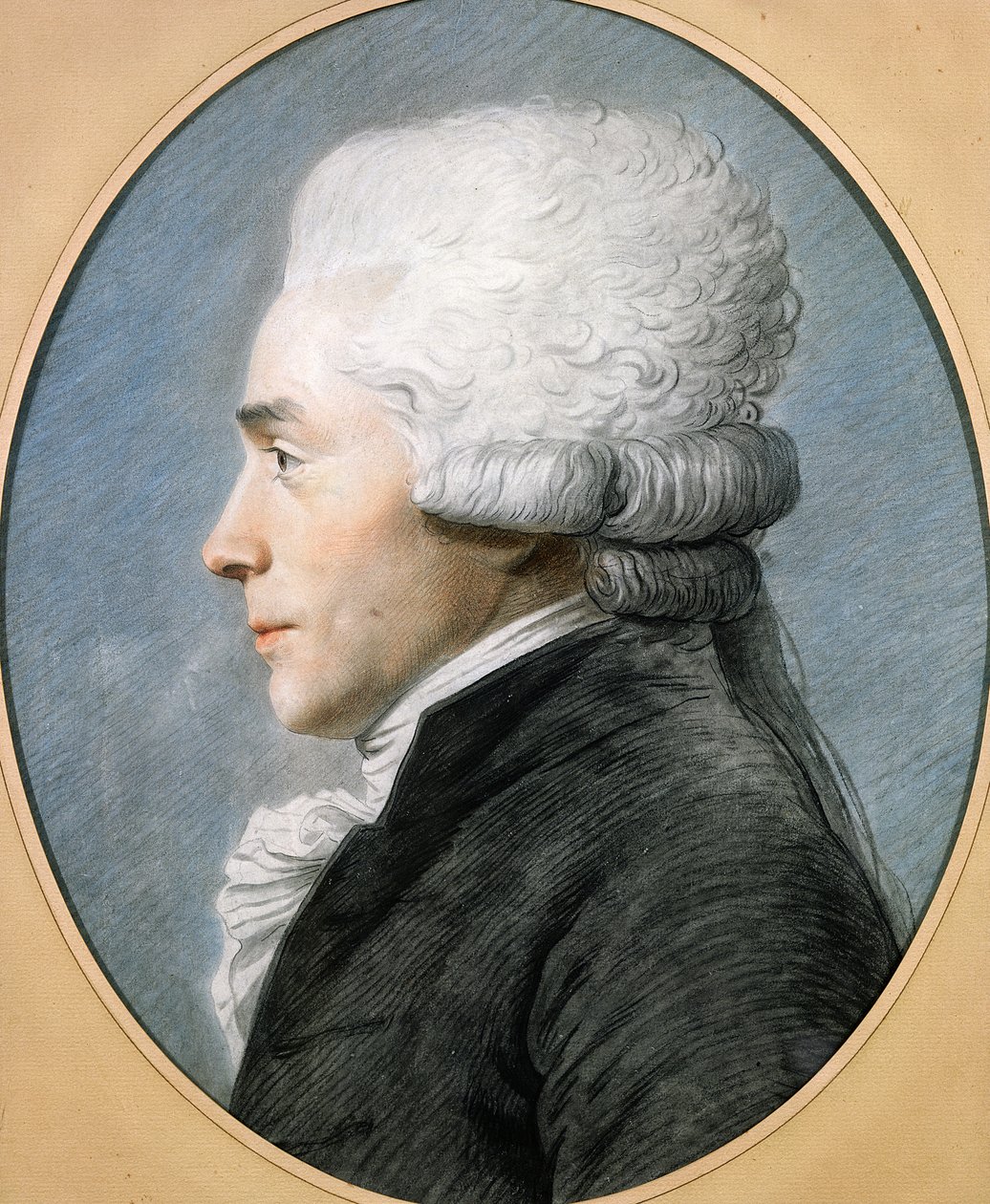 Maximilien de Robespierre（1758-94）（紙にパステル） 作： ジョセフ・ボーズ