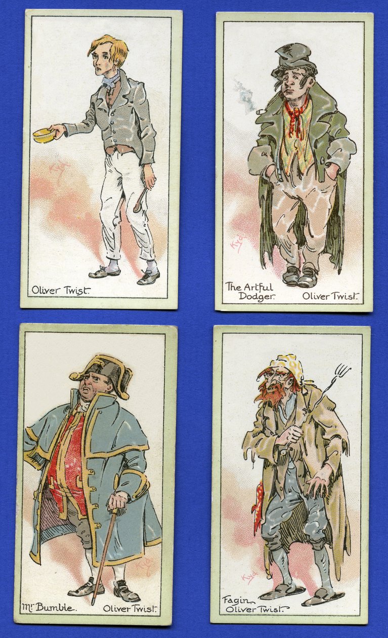 チャールズディケンズの「オリバーツイスト」のキャラクター、1923年 作： ジョセフ・クレイトン・クラーク