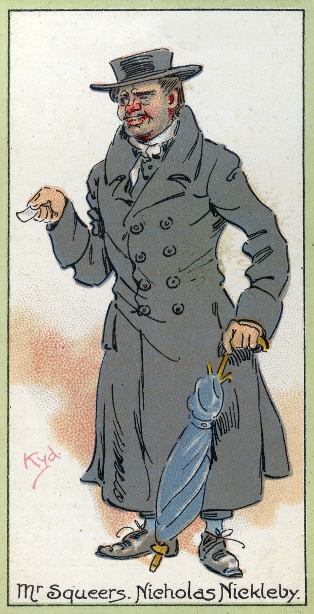 Squeers氏、「Nicholas Nickleby」、1923年 作： ジョセフ・クレイトン・クラーク